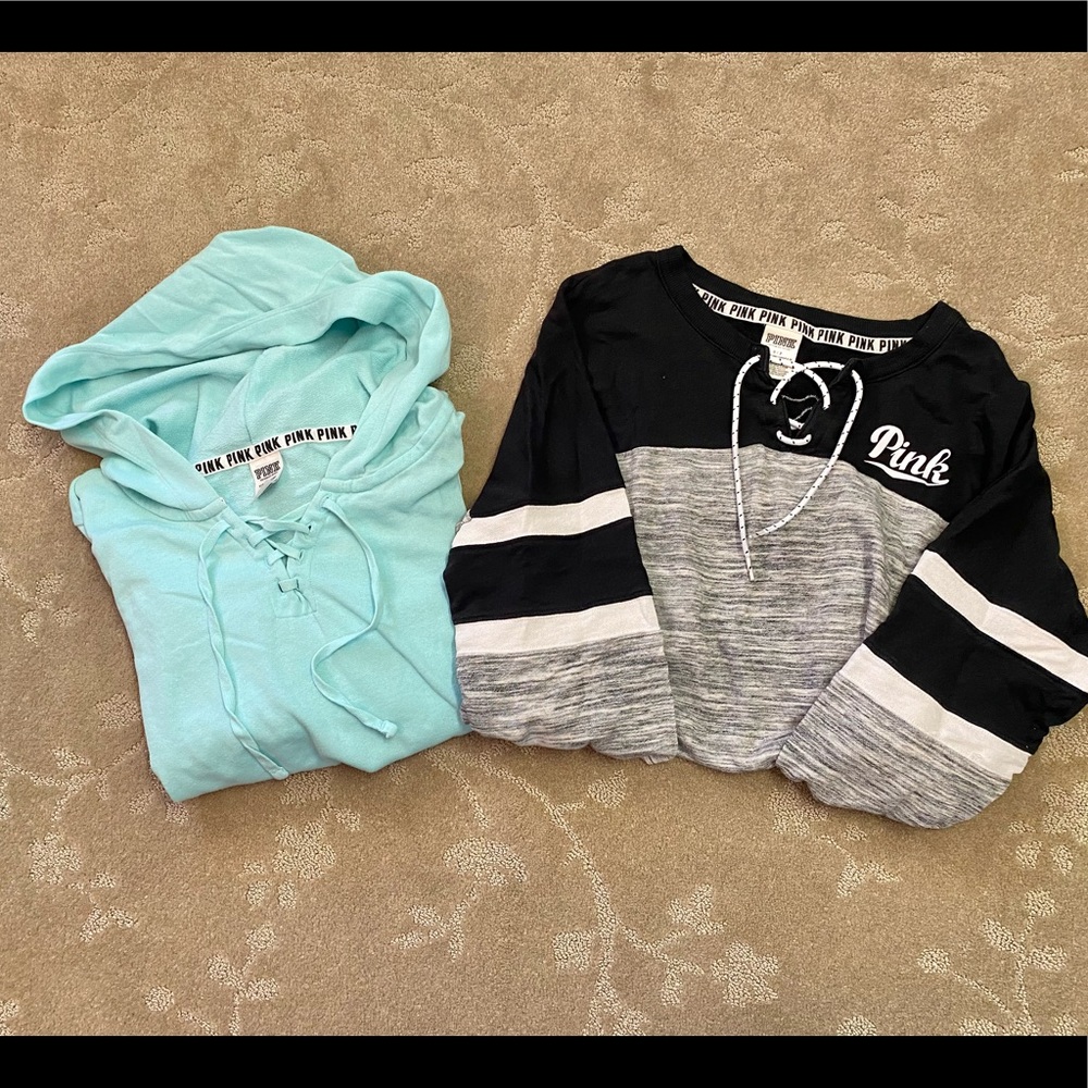 Lot of 2 PINK VS Sweatshirts